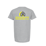 Reinvigorated Properties, LLC Gray with Neon Yellow T Shirt V1