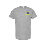 Reinvigorated Properties, LLC Gray with Neon Yellow T Shirt V1